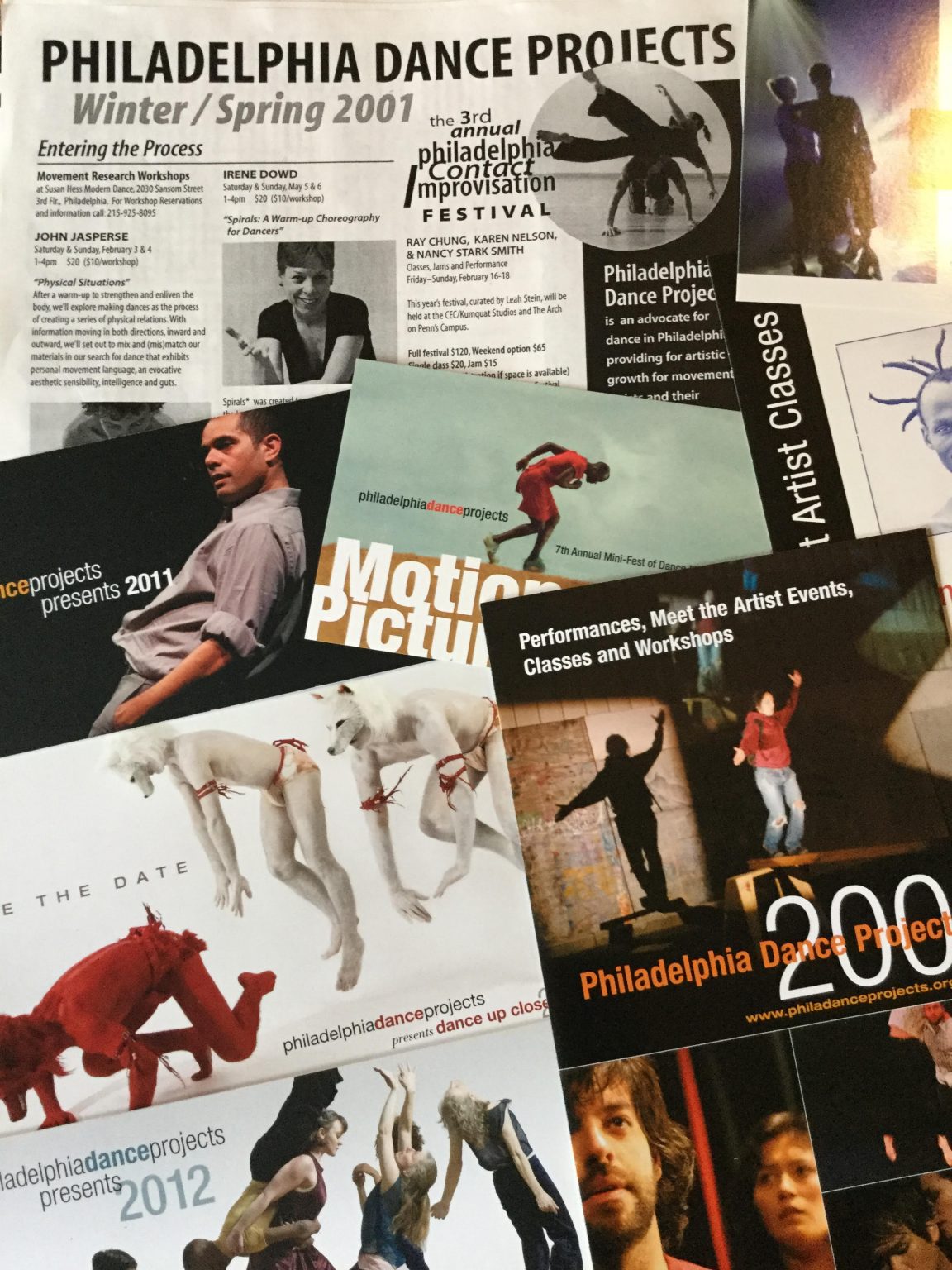 flyers of dance performances in philadelphia produced by philadelphia dance projects